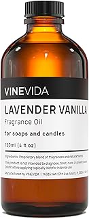 VINEVIDA [4oz] Lavender Vanilla Fragrance Oil for Soap Making Scents for Candle Making, Perfume Oils, Soy Candles, Home Scents Oil Diffusers, Bath Scent Bomb Oils, Linen Spray, Lotions, Car Freshies