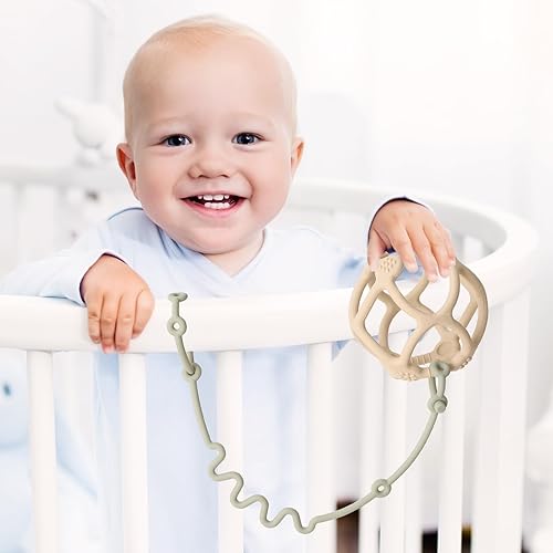 Miniatura 7 de Andy Bear Correas de juguete para bebé, paquete de 6 unidades, mantiene seguros los juguetes de tu bebé y las tazas para beber con correas de