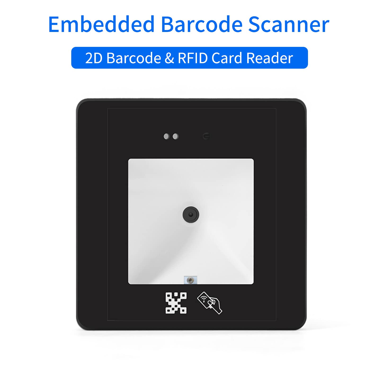 Lettore di codici a barre integrato Modulo di scansione cablato Lettore di schede RFID Codice a barre ad alta velocità Connessione USB per codice QR 1D 2D per supermercato Magazzino Negozio al