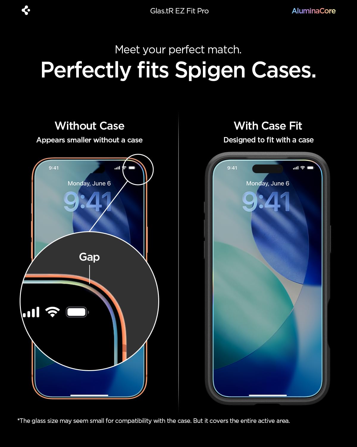 Spigen Glas.tR EZ Fit Pro Vetro Temperato compatibile con iPhone 17, iPhone 17 Pro/16 Pro, 2 Pezzi, Installazione Facile, Cristallino, Durezza 9H Pellicola prottetiva