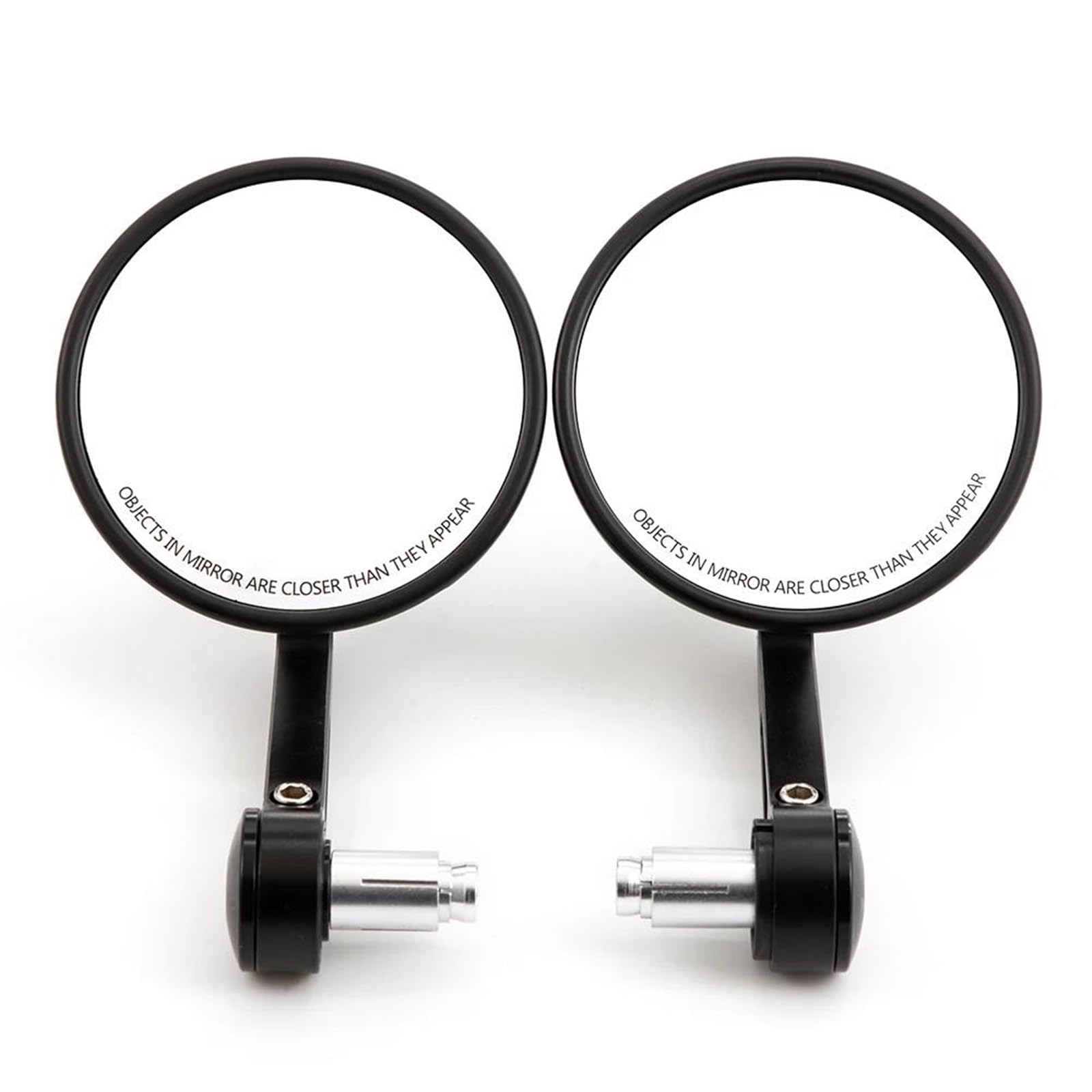 Rétroviseurs guidon moto en aluminium 22mm avec miroir orientable
