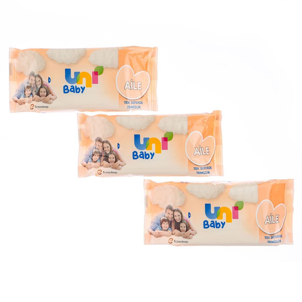 Uni Baby Aile Islak Mendil 3x52 156 Yaprak