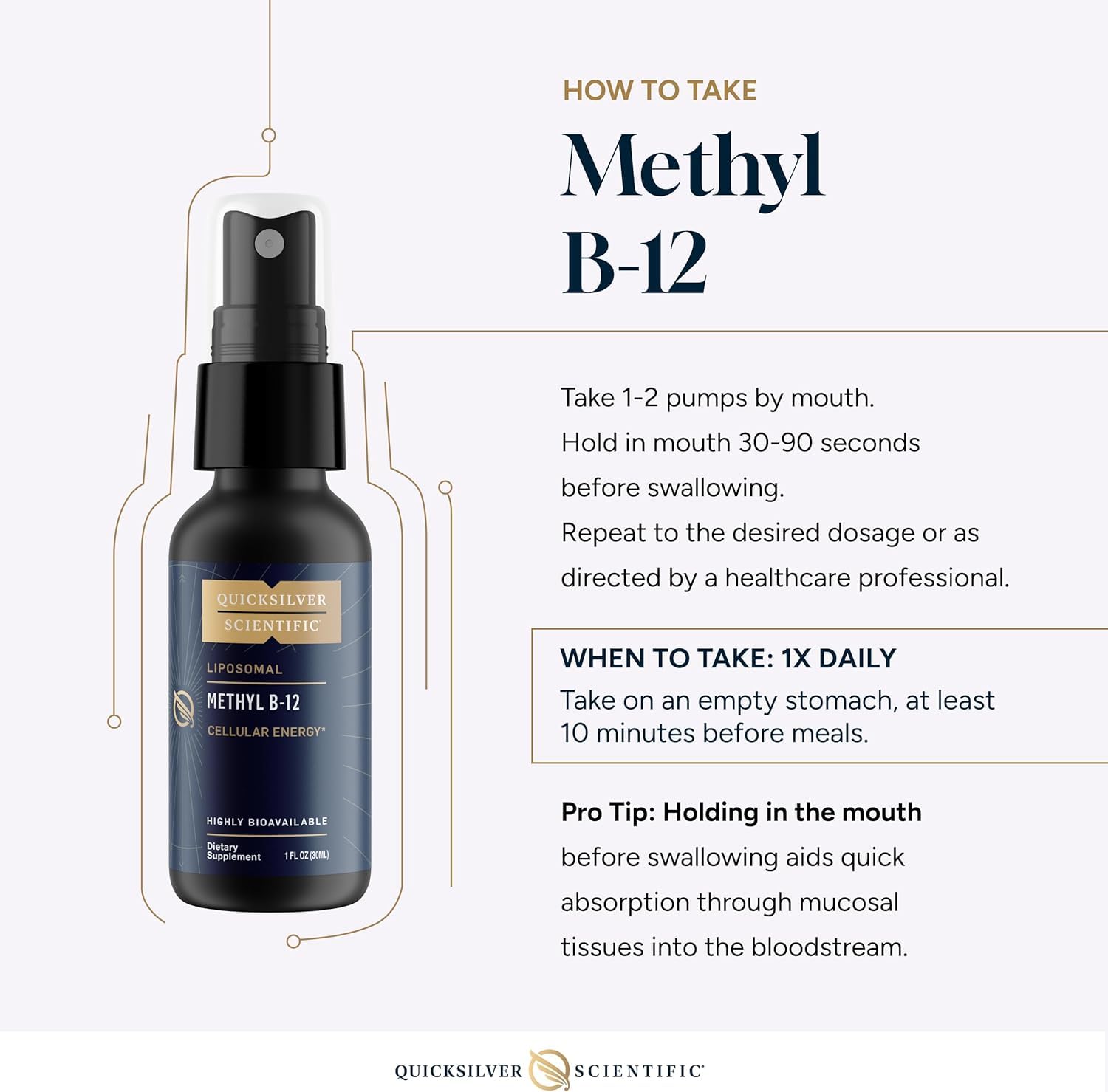 Amazon.com: Quicksilver Scientific Methyl B12-1000mcg Vitamin B12