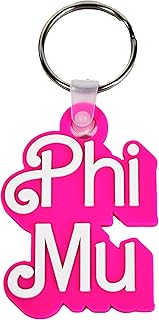 Sorority Shop Phi Mu Keychain - Retro Dolly Sorority Name Design