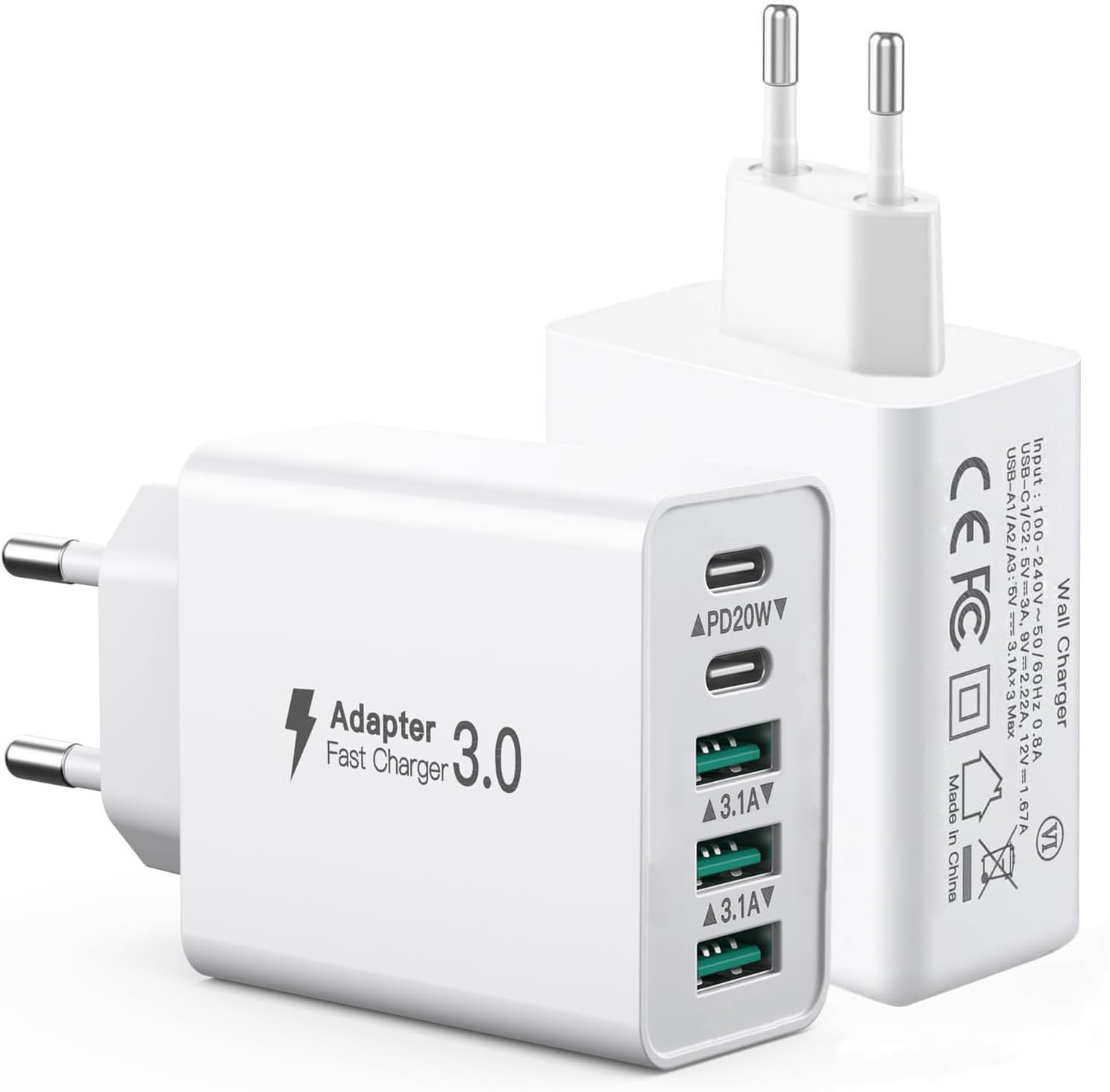USB C Ladegerät Mehrfach USB Ladegerät Stecker