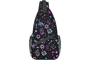 Sling Bag Goth Halloween Anime Cat Skull Sling Backpack
