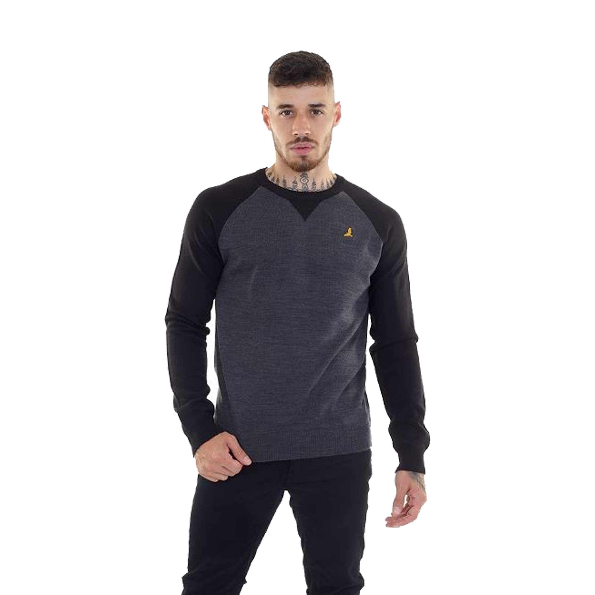 BRAVE SOUL Mens Crew Neck Jumper Sweat Top Jumpers