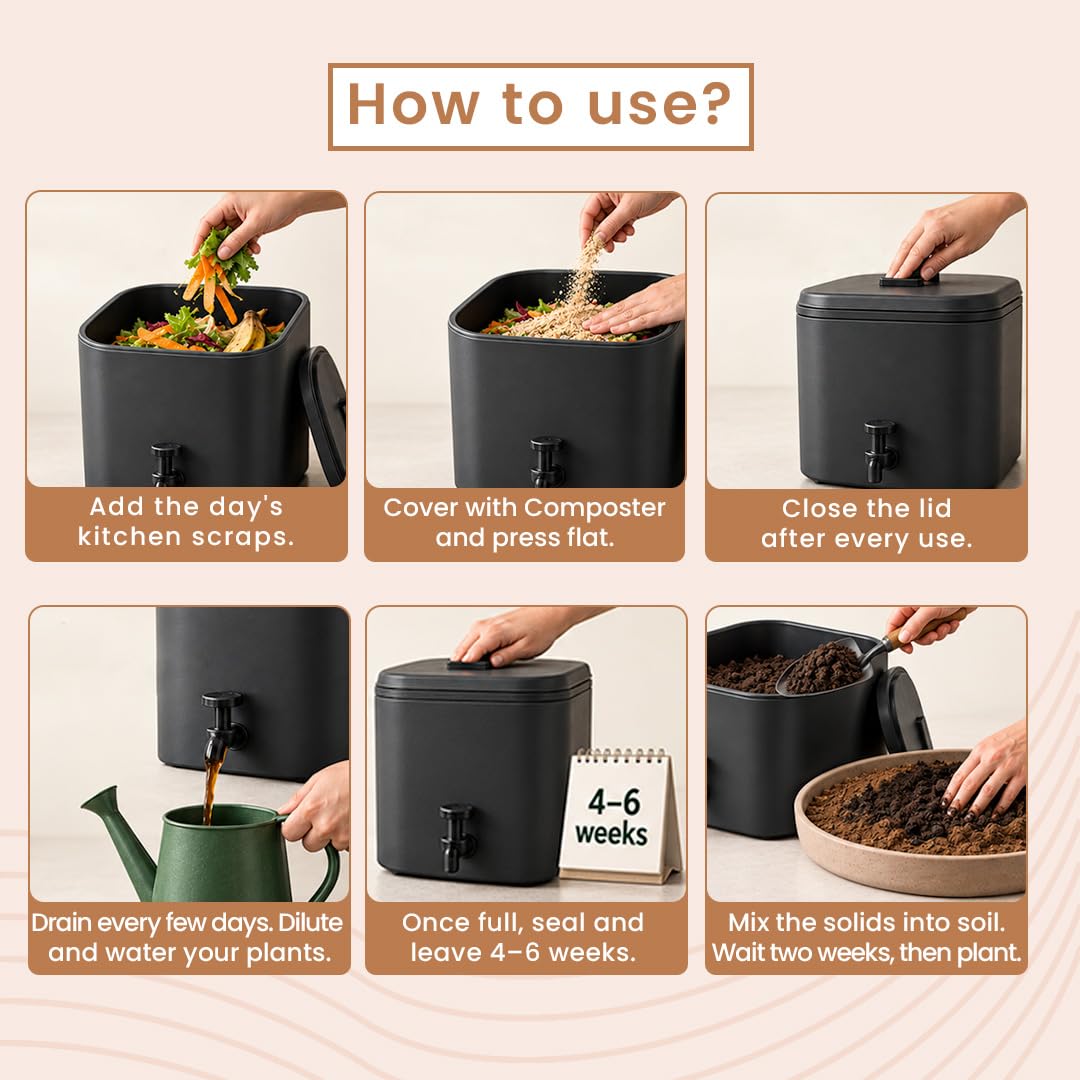 Bokashi Compost - Kitchen Waste Decomposer -5 Bokashi Compost - Kitchen Waste Decomposer -5