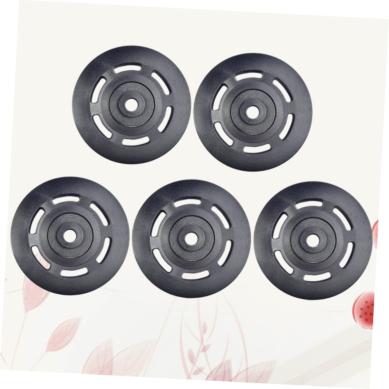 INOOMP Carrucola di Ricambio per Attrezzi Fitness 5 Pezzi Ø90mm