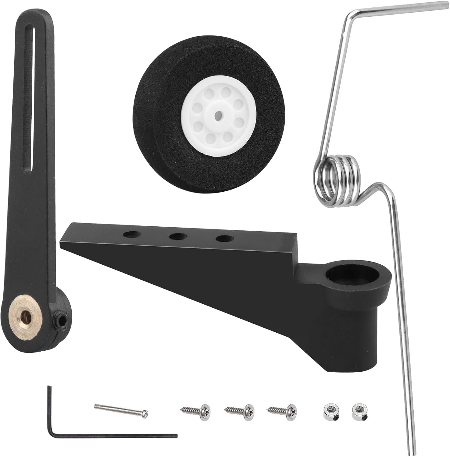 Hobbypark Tail Wheel Assembly 60x25mm D28 /30 RC Airplane Parts Replacement for 50cc-120cc Nitro Electric Plane Jet 540T Pilot F3A P51