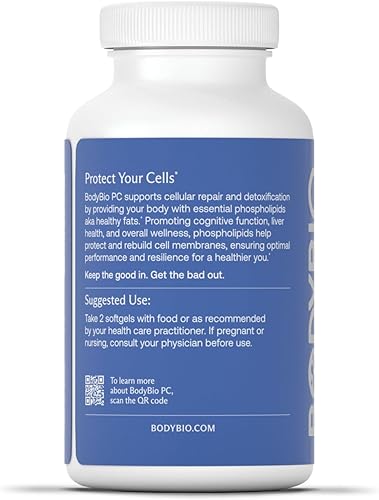 Miniatura 10 de BodyBio Suplemento cerebral de 4 onzas - Complejo fosfolípido para un envejecimiento saludable  Potenciador nootrópico  Mejora el enfoque, la