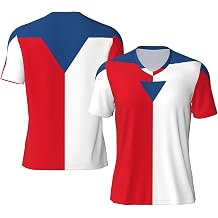 Flag of The Czech Republic Men's Performance Football Jersey, Quick-Dry Loose Fit Athletic Wear for Team Training