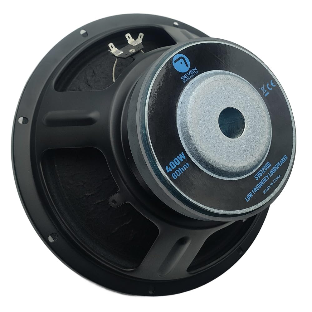 Seven Soundvector SVG12SUB/8 Subwoofer 30 cm 12 Pouces Haut-Parleur Professionnel de Grave Subgrave 8 Ohm 400 W AES 800 W Peak