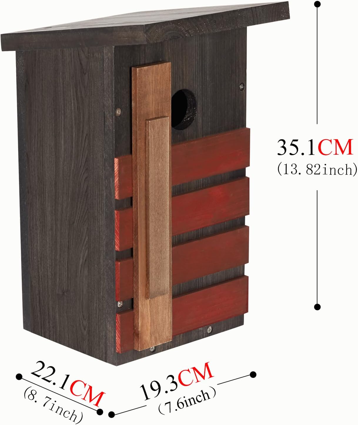 NATUREYLWL Bluebird House for Outside, Bird House DIY Assembly Kit, Birdhouses for Outdoors Clearance, Roosting & Nesting Boxes for Robins, Finches and Small Garden Birds