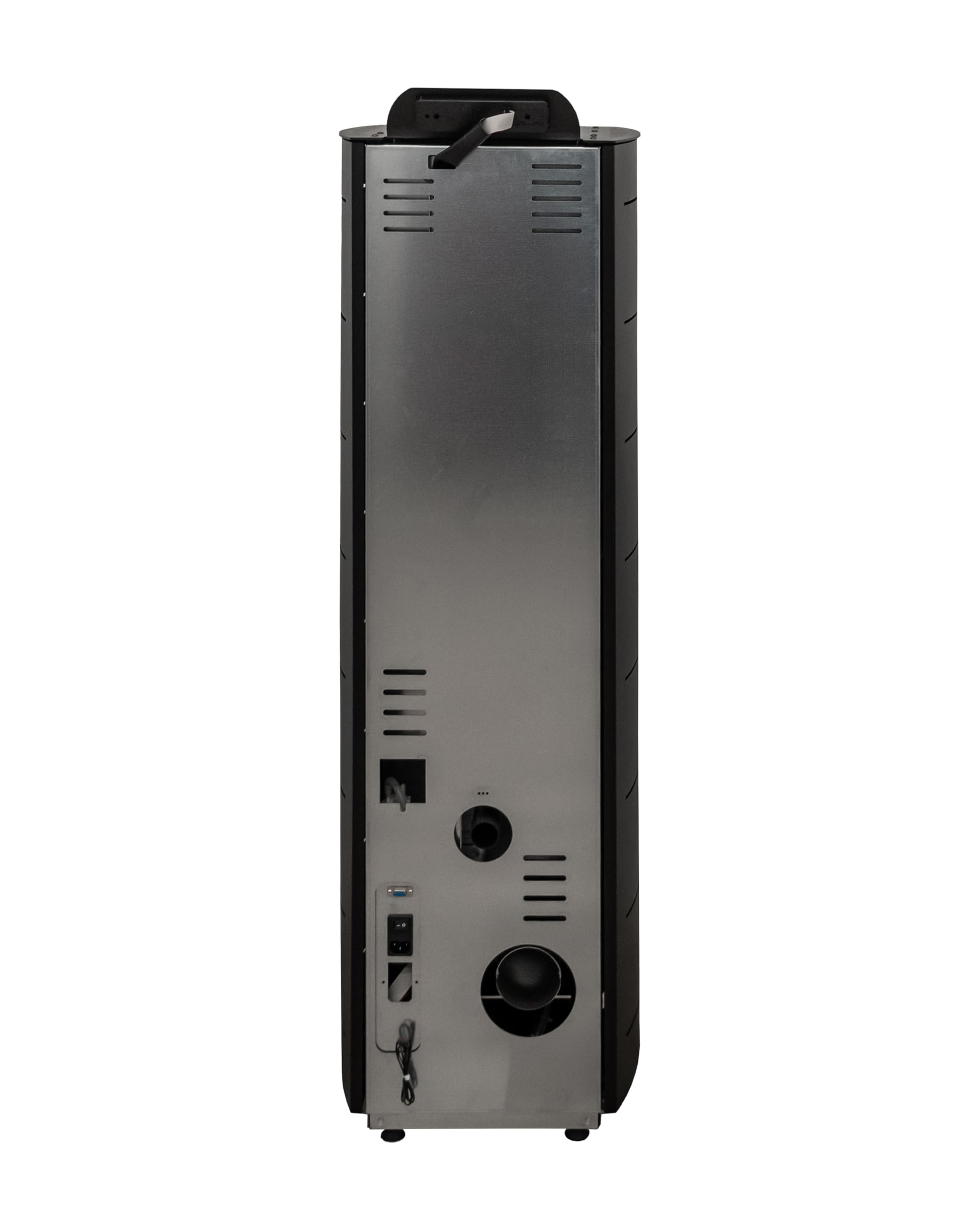 STUFE A PELLET ITALIA Colonna New 8 Kw Slim - Stufa ad Aria Ventilata Efficienza 93% Scalda 70m² Design Super Compatto Programmabile 5 Velocità e Potenze Garanzia 24 Mesi Nero