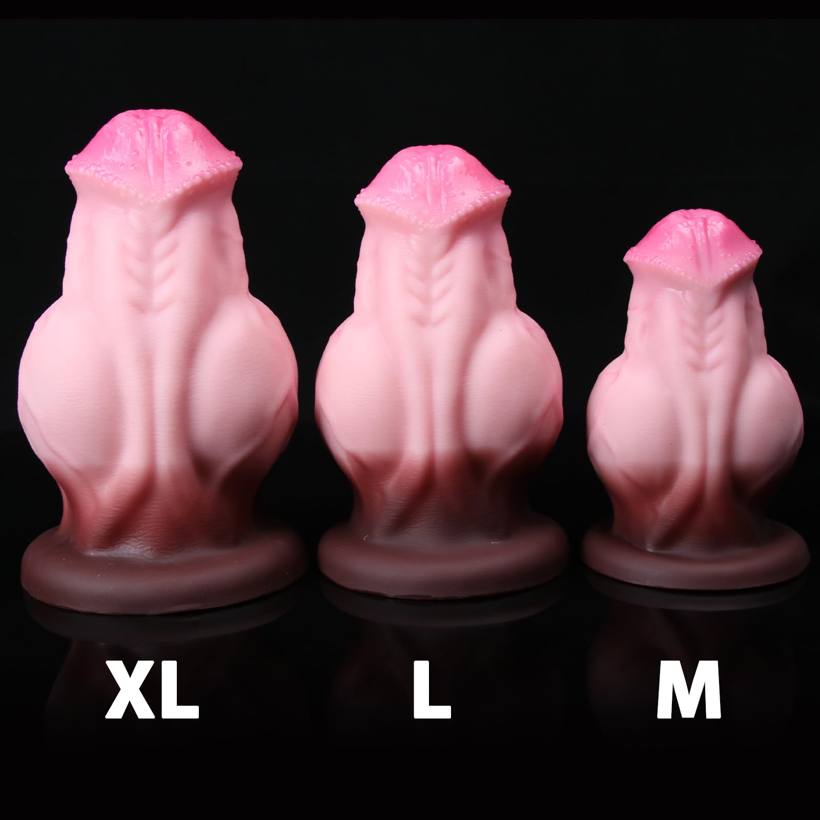 Consolador gigante cola de silicona, consolador anal grande erótico, consolador monstruo juguetes anales para parejas mujeres y hombres, estimulación prostática masturbador (M)