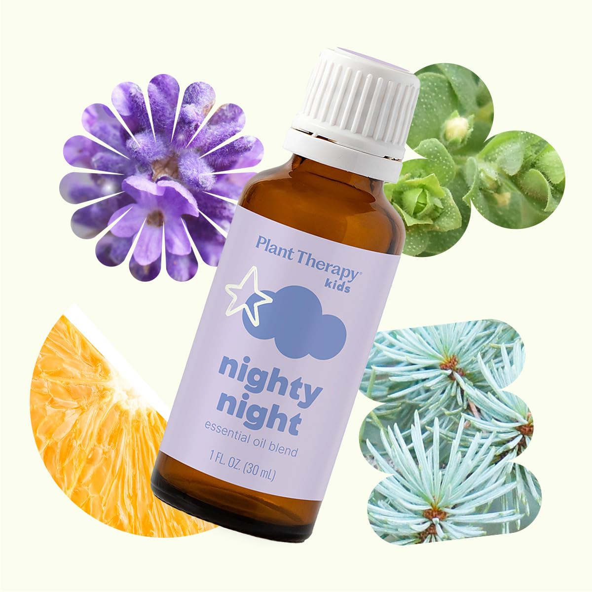 Plant Therapy Kids Nighty Night Essential Oil Blend for Sleep 30 mL (1 oz) 100% Pure, Undiluted, Natural Aromatherapy for Relaxation and Deep Sleep