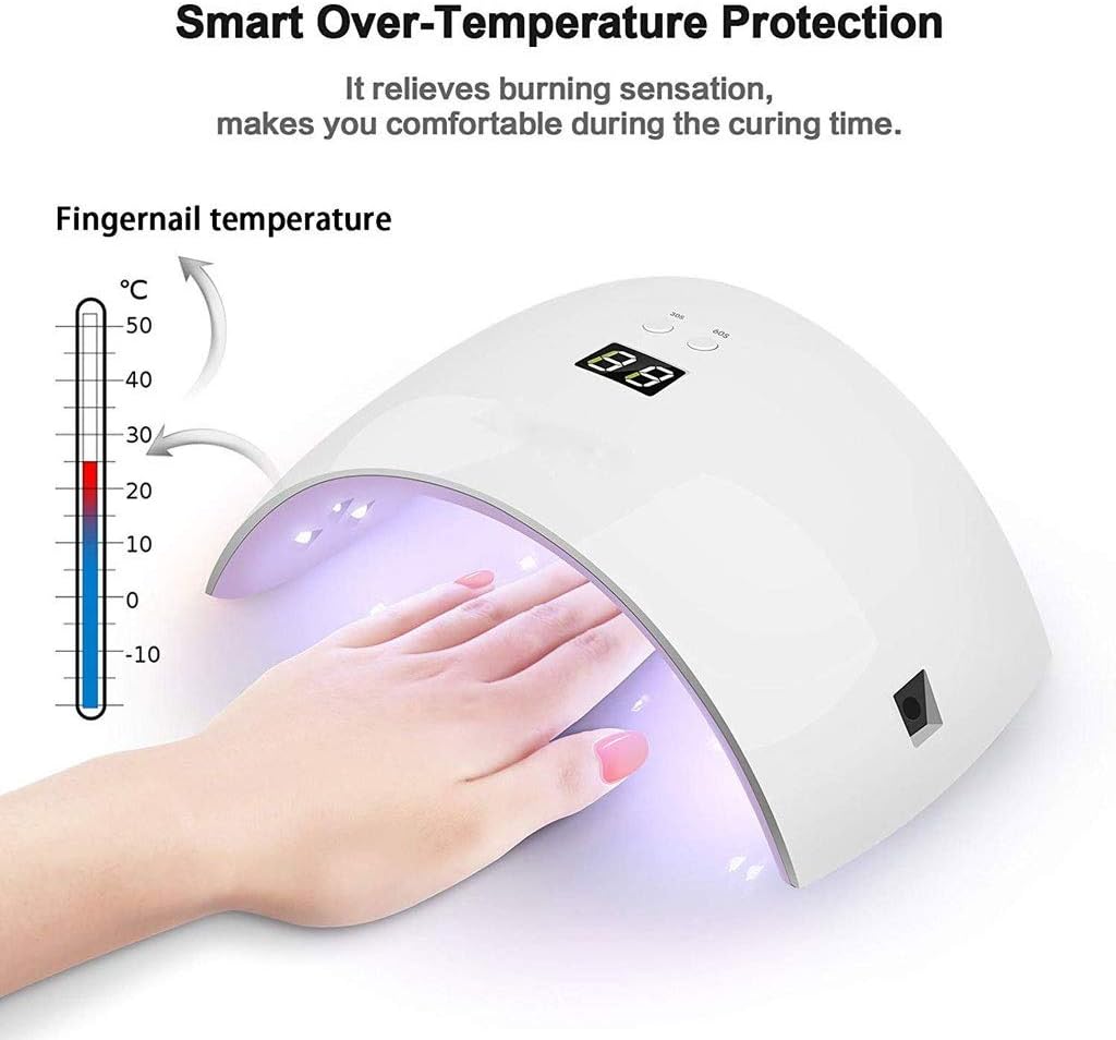 Nail lamp-Gel Light Dryer with Timer Setting, Automatic Sensor Art Tools for Fingernail and Toenail Curing