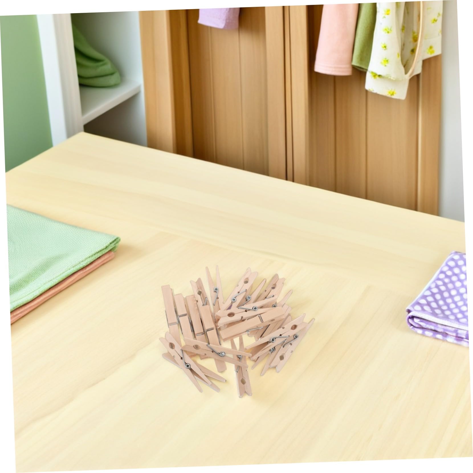 Alipis 150 Pezzi Mollette in Mini Mollette Antiscivolo per Bucato e Foto Clip Versatili per Indumenti Delicati Design Compatto Portatile per Uso ed