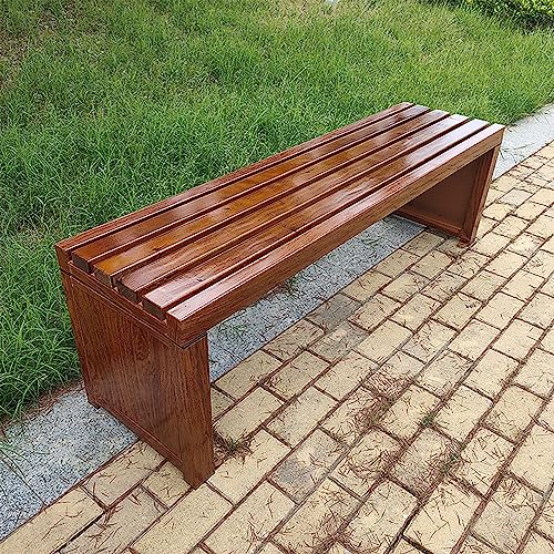 Banco de madera resistente para exteriores de 1,2m para jardines 7