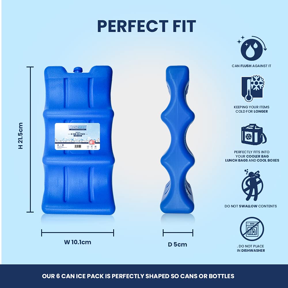 Schone® 6 CAN ICE PACK- 580ml - Coolant that Simply Stays Frozen for Longer - 12+ Hrs Chilled - BEVERAGES Served CHILLED - Image 4