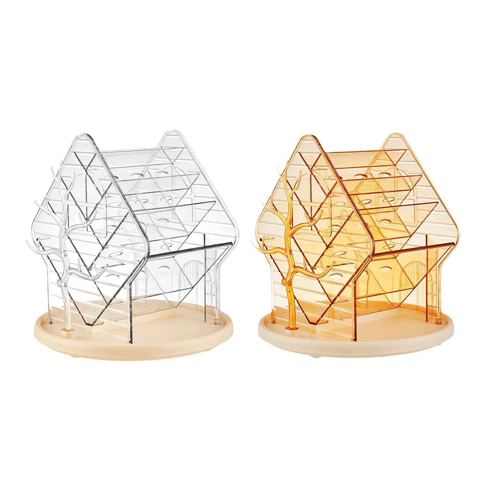 Générique cosmétique pivotant à 360 degrés, organisateur de bijoux de capacité, boîte de rangement pour pinceaux de maquillage et rouges à lèvres, organisateur de Table de vanité