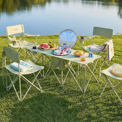 Set de Sillas Plegables para Camping Colorsoul Verde LC-166 con Mesa y Bolsa Térmica miniatura 2