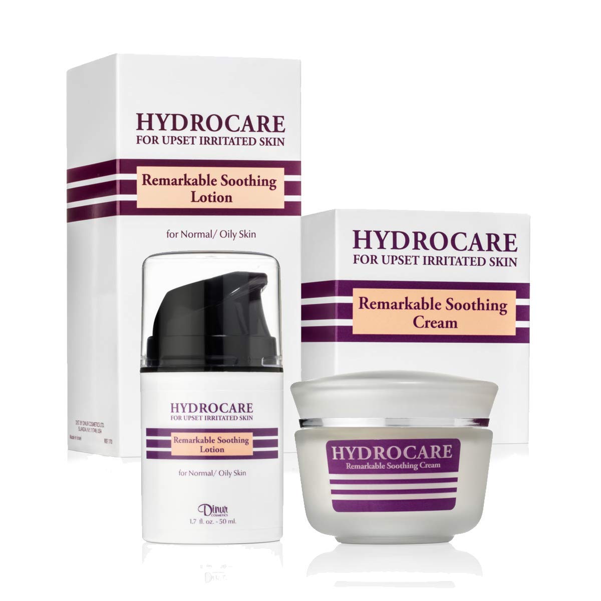 HYDROCARE collection bundle duo consisting of Remarkable Soothing Cream for Normal to Dry Skin and Remarkable Soothing Lotion for Normal to Oily Skin