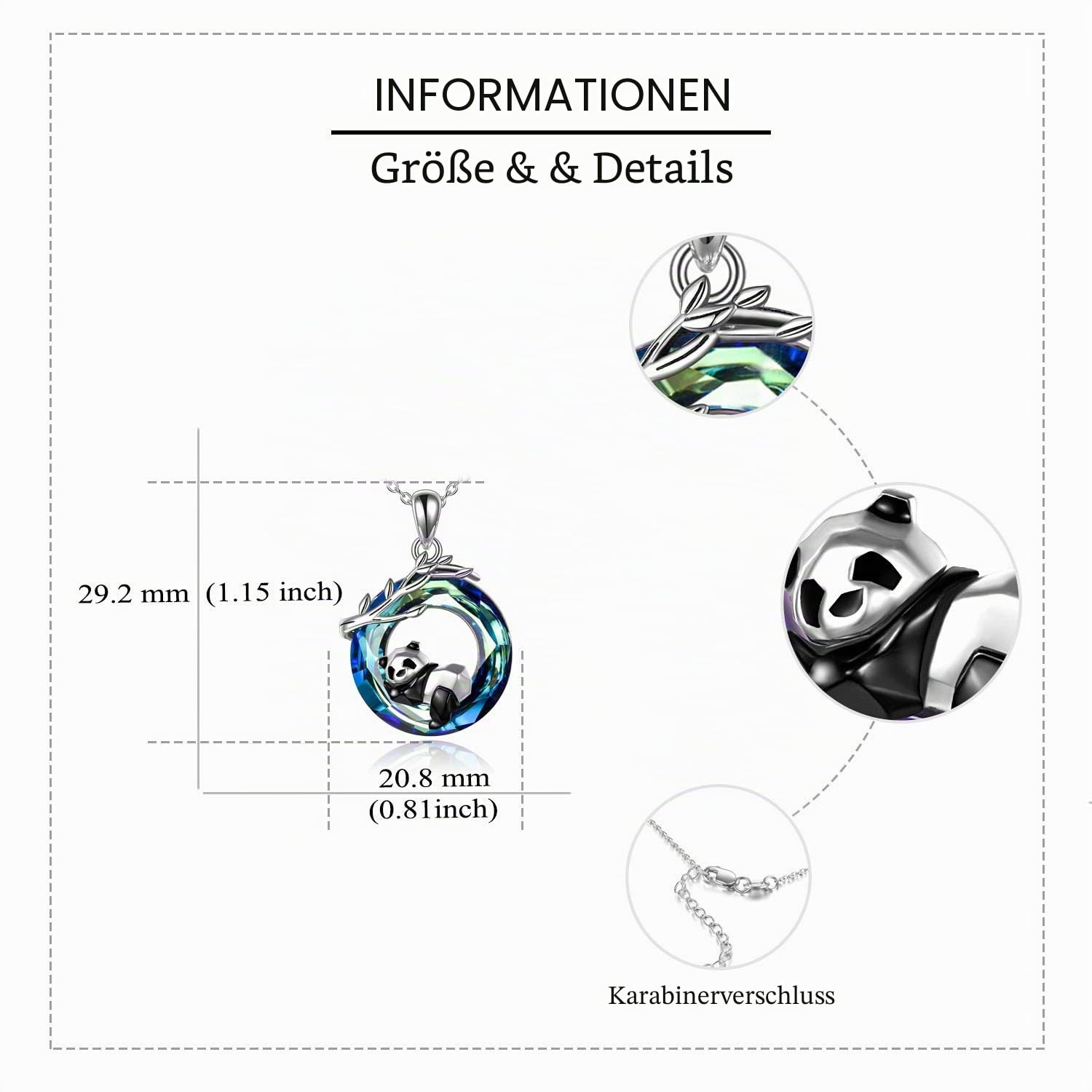 YAFEINI Fuchs Halskette Sterling silber Fuchs und Mond Anhänger Frauen Fuchs Anhänger Halskette Schmuck Geschenke für Frauen