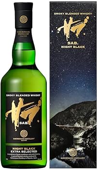 Amazon.co.jp: 若鶴酒造 三郎丸蒸留所 ウイスキー SAB. NIGHT BLACK 46