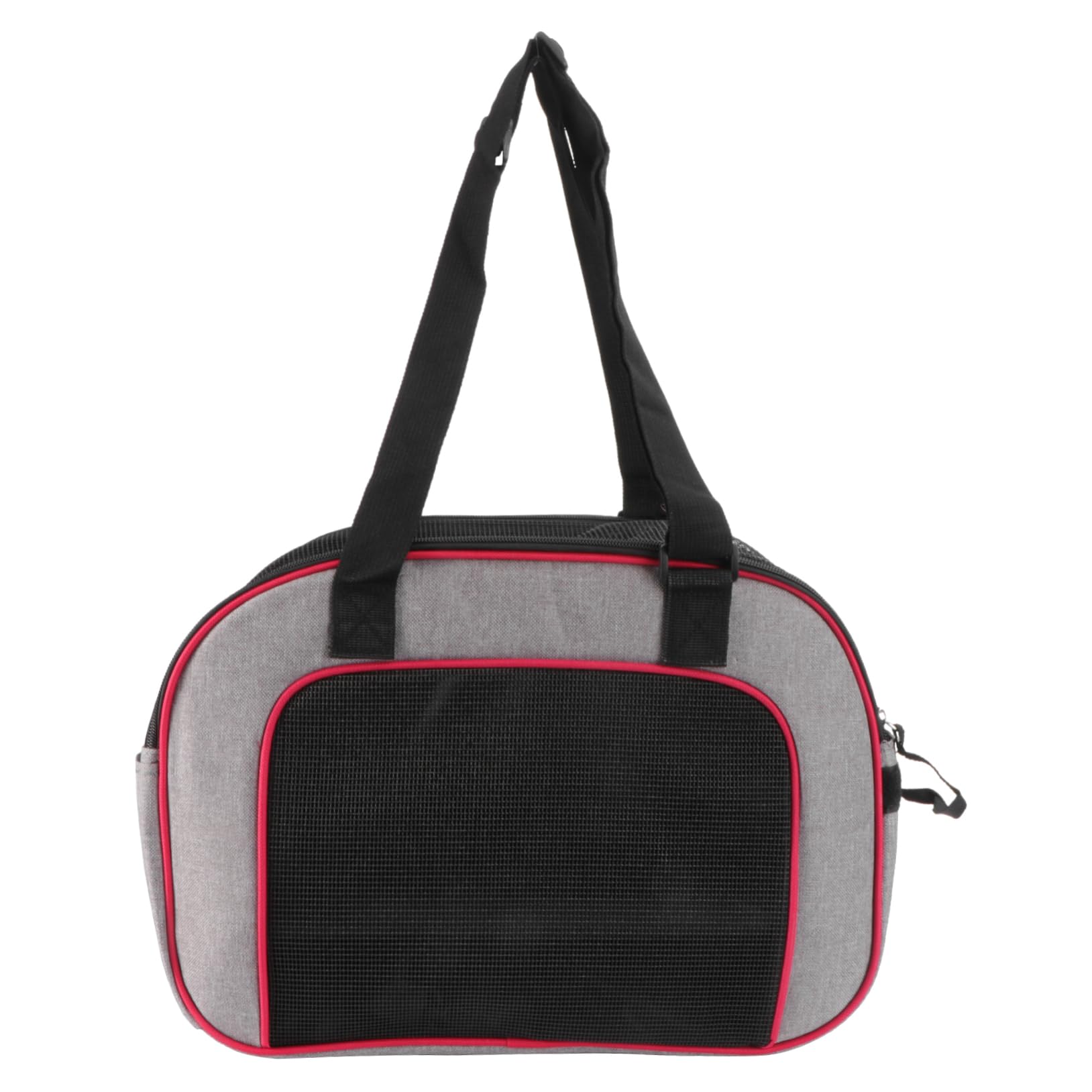 Bolso compacto para mascotas y organizador de accesorios rojo