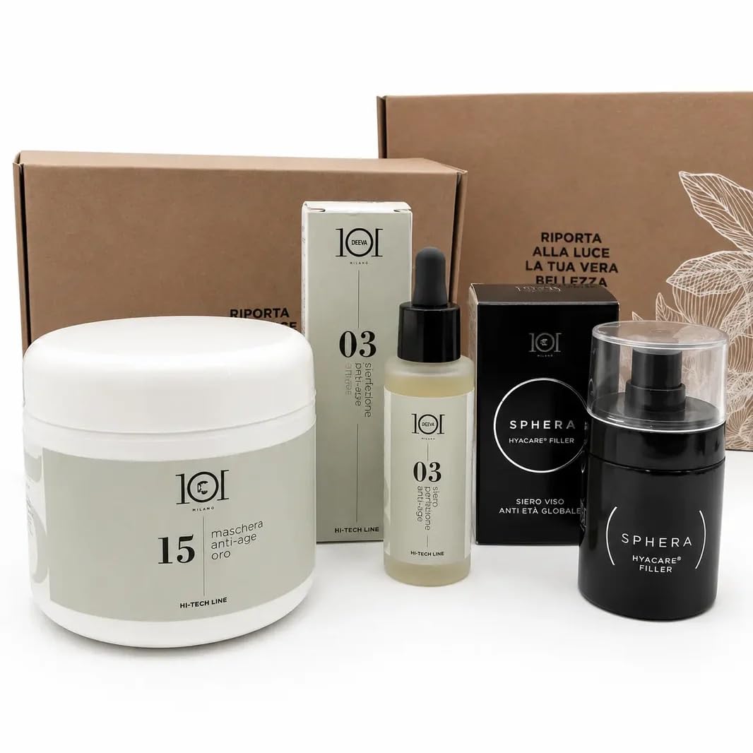 101 Cosmetica Siero Viso Anti-Età Perfezionante Hi-Tech 03, 30ml | Complesso Youth Extension, Estratto di Pueraria Lobata, Migliora Tono ed Elasticità, Formula Concentrata, Made in Italy