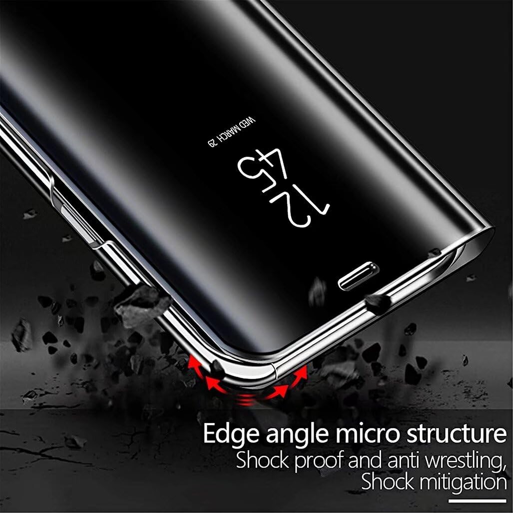 Custodia Per Redmi Note 13 4G Con Specchio, Design Flip Portafoglio A Libro Con Supporto E Slot Per Carte - 5