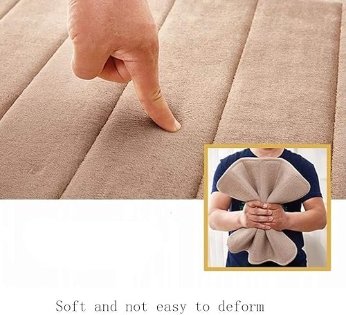 Miniatura 3 de Tapete de baño de espuma viscoelástica, absorbente y suave, tapete de baño antideslizante para baño, dormitorio, decoración de suelo de ducha (caqui)