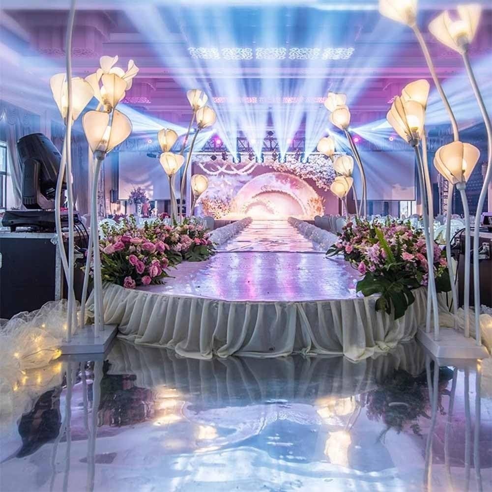 LXHELIVERY Corridore della Corsia A Specchio, Decorazioni di Nozze Tappeto Decorativo Riflettente Bifacciale per Eventi, Matrimoni, Balli Studenteschi, Feste, Uso Interno/Esterno (1x10M)