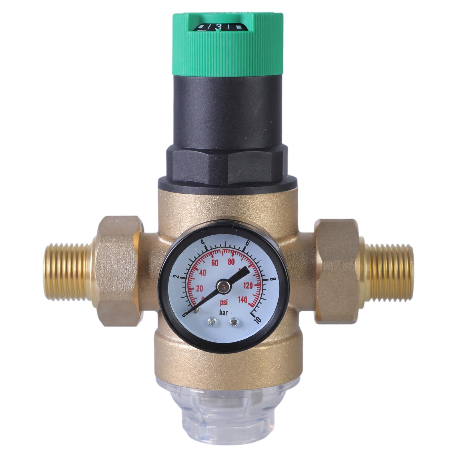 Water Pressure Regulator Regulator Valve DN15/DN20 Brass Reduction for Adjusting Drinking Water Durability