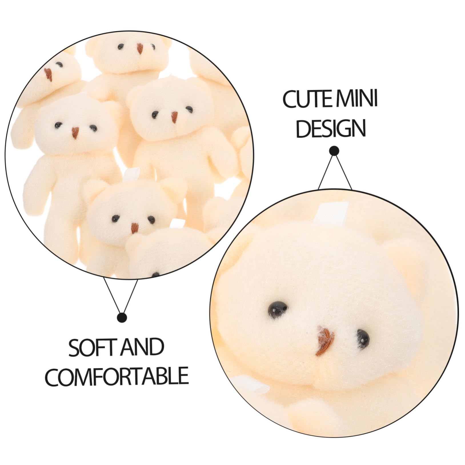 10pezzi Orsetto Piccolo Giocattolo in Cotone Pp Forma Di Per Ragazzo Decorazione Regalo