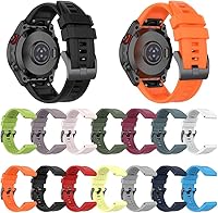 Vista 9 de REYDA Correa de silicona compatible con Garmin Fenix 7S/7S Pro/6S/6S Pro/5S/5S Plus, 0.787 pulgadas, ajuste rápido, suave, flexible, pulsera