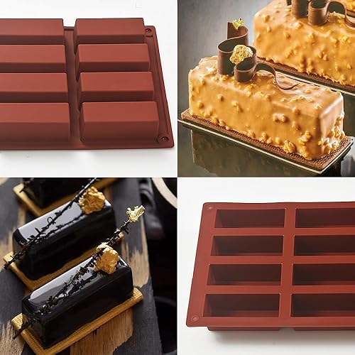 Miniatura 4 de ionEgg Molde de silicona rectangular grande para barra de granola, 12 cavidades, molde de barra de nutricióncereales, barra de energía, molde de