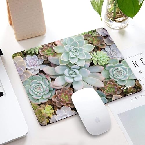 Iconix Rectangle Mouse Pads - Glowing Succulents