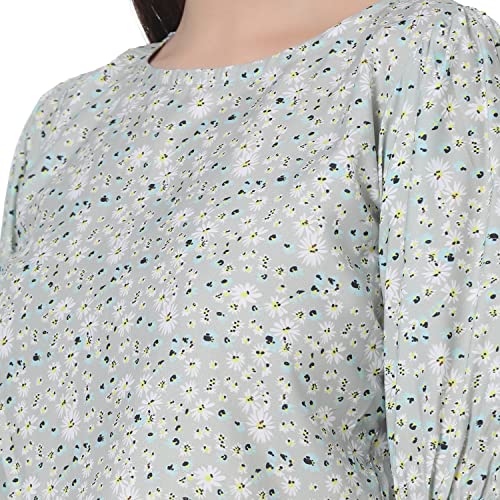 Image of Leriya Fashion Night Suit Set for Women Cotton, Night Dress, Lounge Wear,Printed Cotton,Top and Capri Set for Women,Women Nightwear