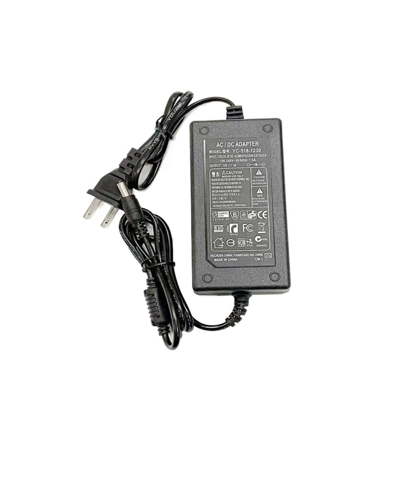 Fuente de alimentacion 12V 3A de doble cable para automatizacion del hogar