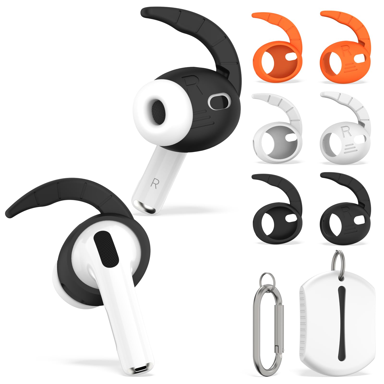 3 Pairs Ear Hooks Cover for AirPods Pro 3 (2025), Sport Anti Slip AirPod Pro 3 Ear Cover Soft Silicone Earbuds Accessories Compatible with AirPods Pro 3rd Generation [NOT Fit in Case] - 3 Color