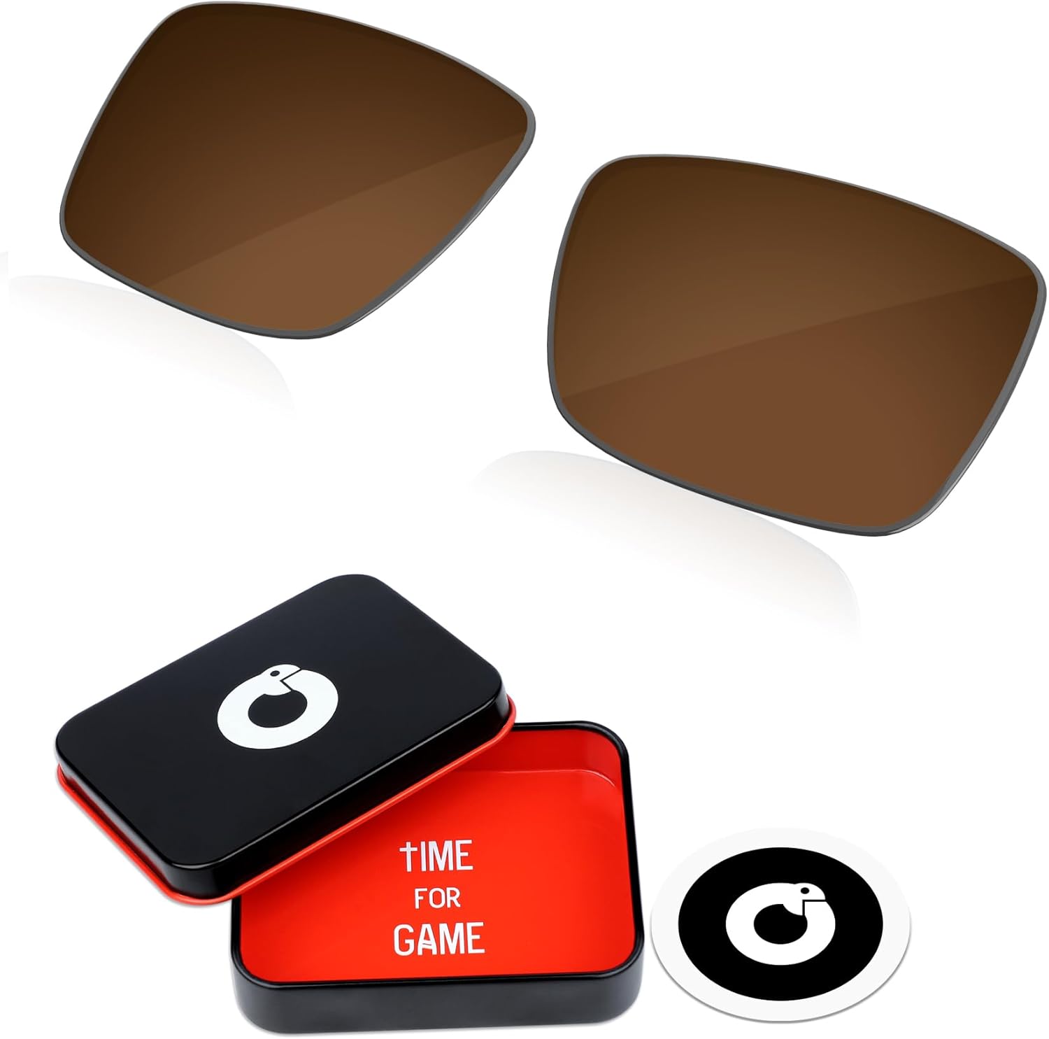 1.8MM Polycarbonate Replacement Lenses for Costa Del Mar Rinconcito 06S9016 Sunglass - Saddle Brown
