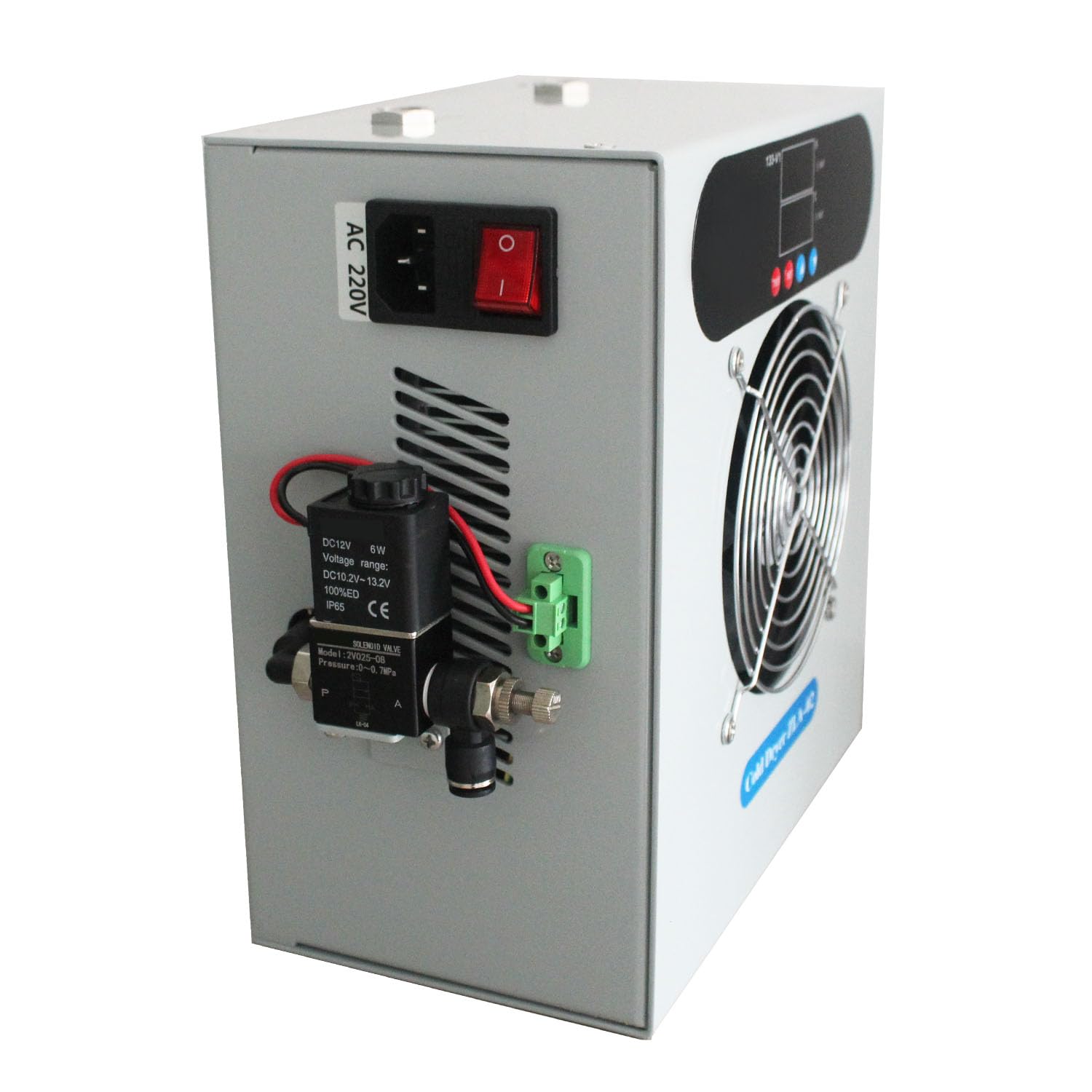 Secador refrigerativo de aire comprimido para compresor industrial filtro separador de humedad y aceite secador de aire frio tratamiento del aire comprimido equipo industrial para laboratorio