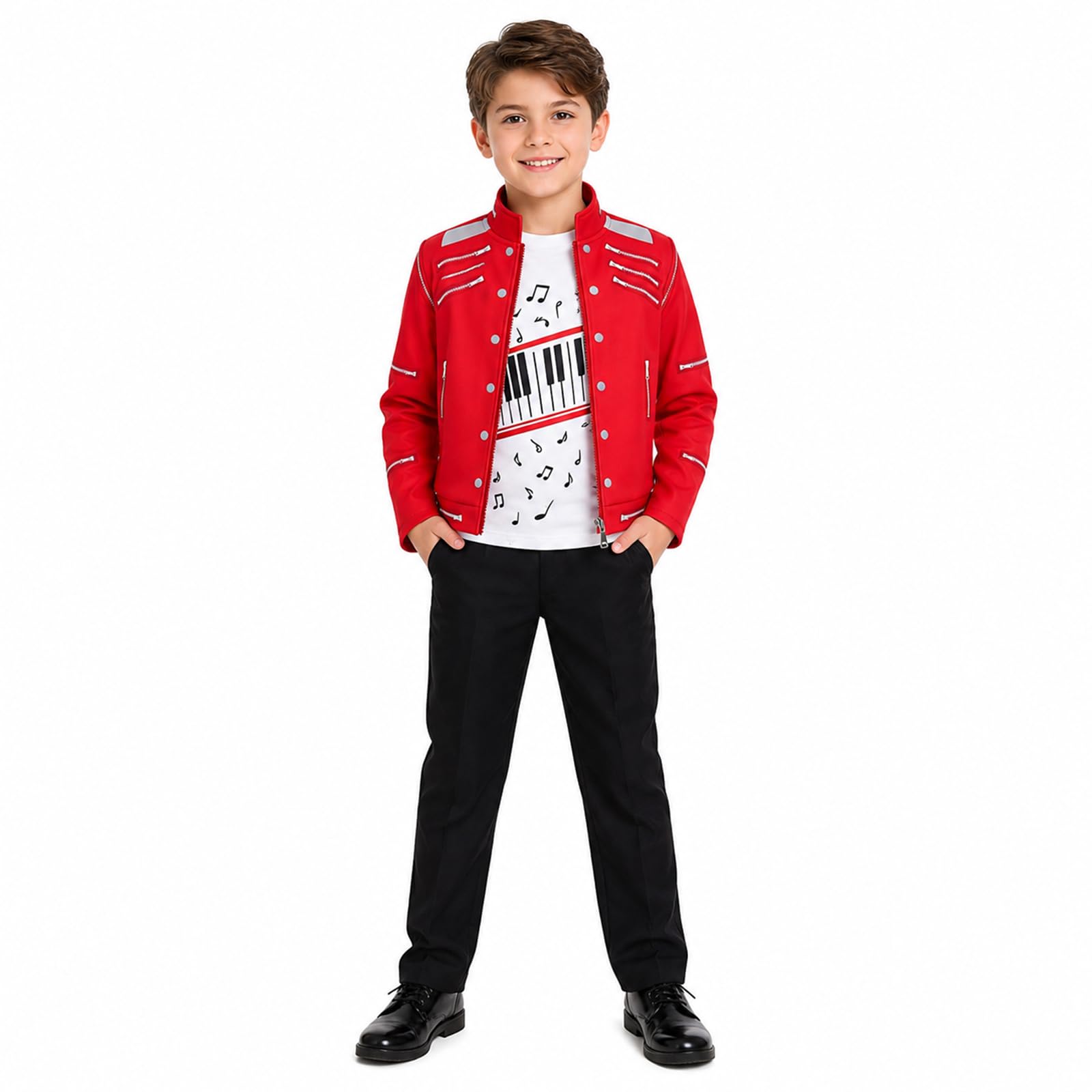 Michael Costume Accessories MJ Merch 80s Dancer Fancy Dress Sets for Party
