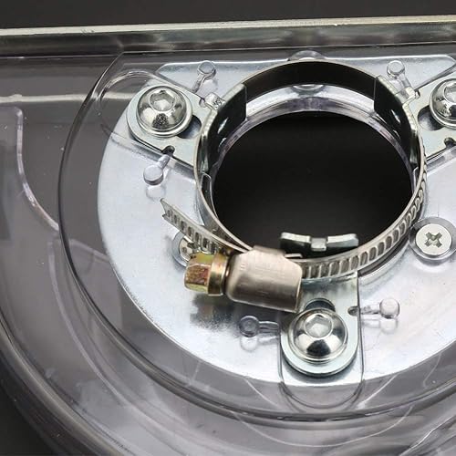 Miniatura 7 de Fockety Cubierta antipolvo para amoladora angular, cubierta antipolvo ajustable de 5 pulgadas de 4 pulgadas, para piso de pared