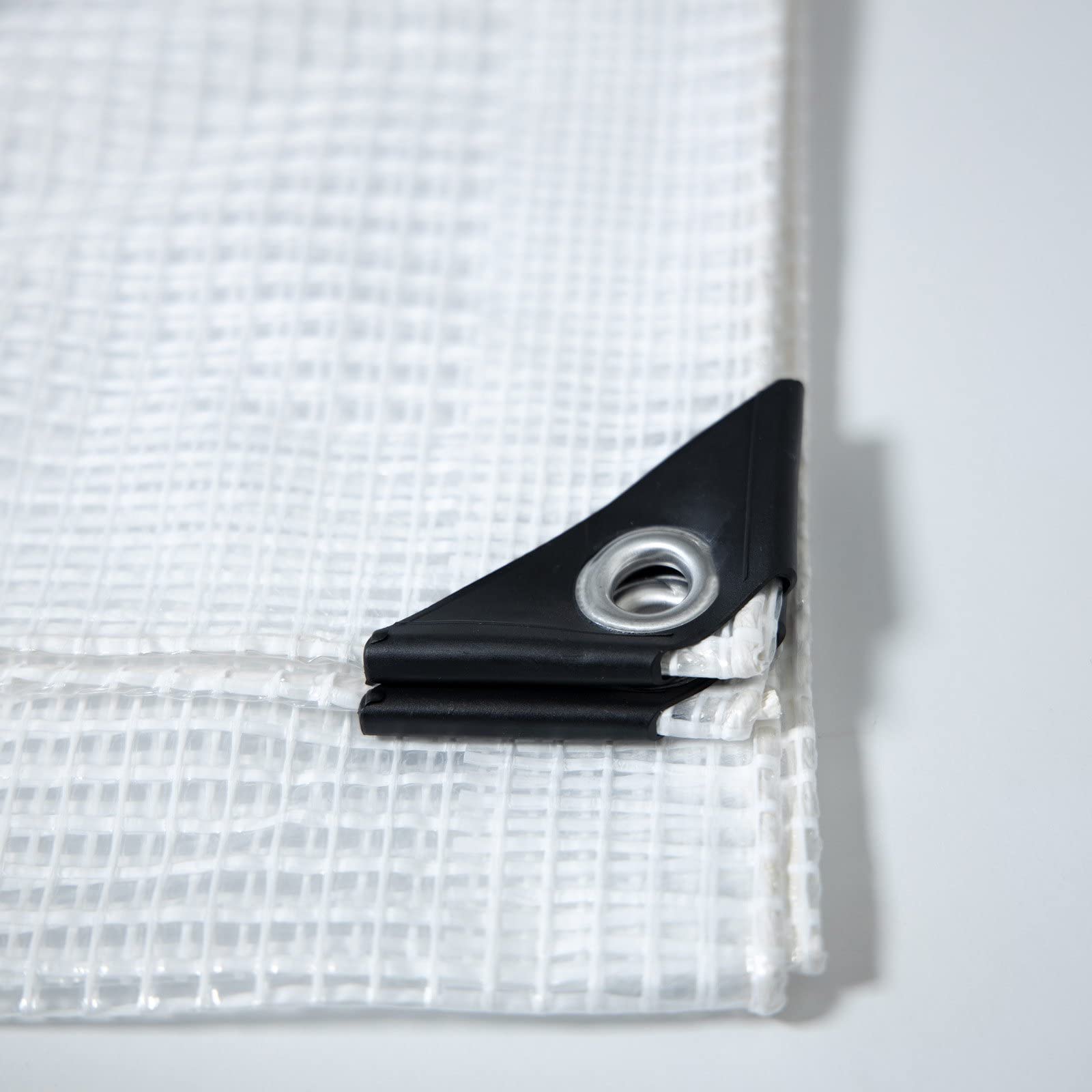 Bâche Blanche Imperméable 140g/m² - 6x10m, Résistante Aux UV, Multi-usages Jardin & Protection