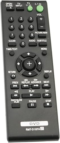 Miniatura 2 de Allimity RMT-D197A RMTD197A - Control remoto de repuesto compatible con reproductor de CD DVD Sony DVP-SR510H DVP-SR200P DVP-SR401HP DVP-SR500H
