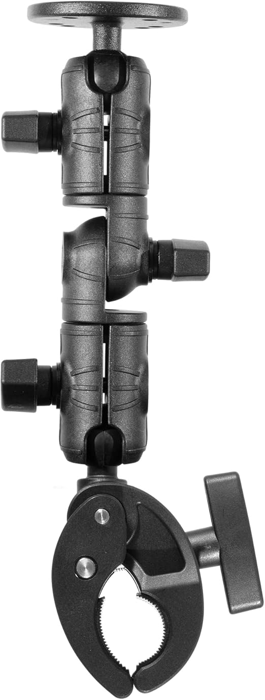 iBOLT AMPS IncrediBOLT 360 Clamp Heavy Duty Handlebar/Post/Pole/Rail Mount for Water Sports, Kayaking, Fishing, Boating Etc.- for Fish Finders Using The 3-Hole Pattern